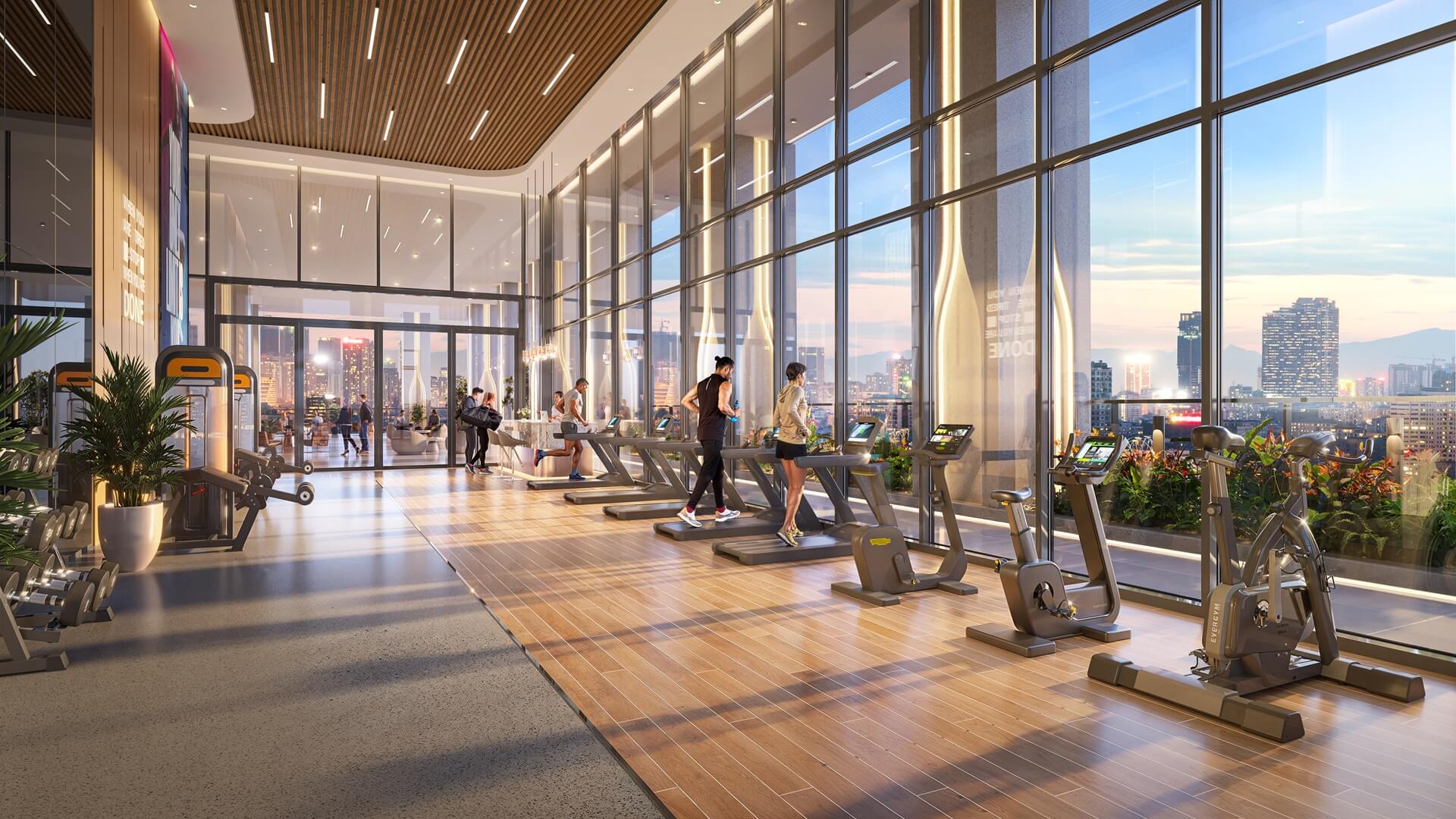 phòng tập gym dự án NobleX WestLake